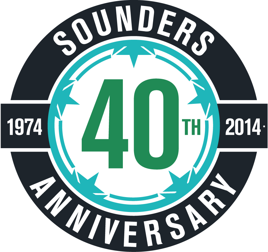 Seattle Sounders FC 2014 Anniversary Logo t shirt iron on transfers